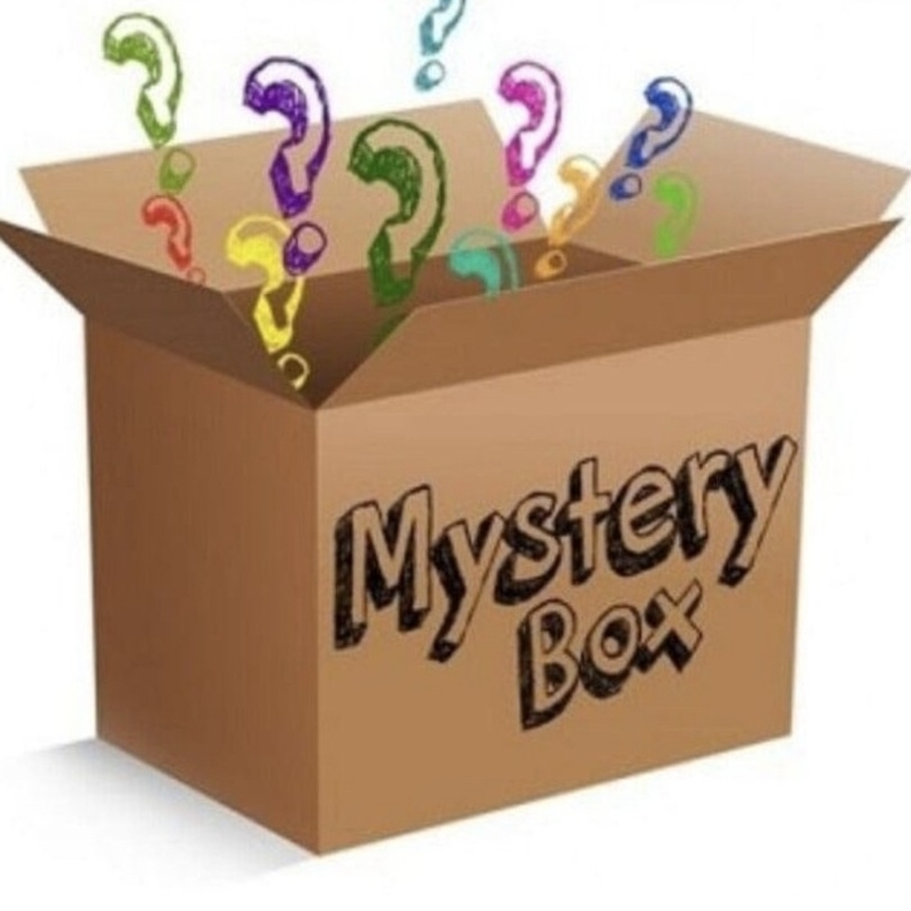 Mystery Box with Colorful Question Marks